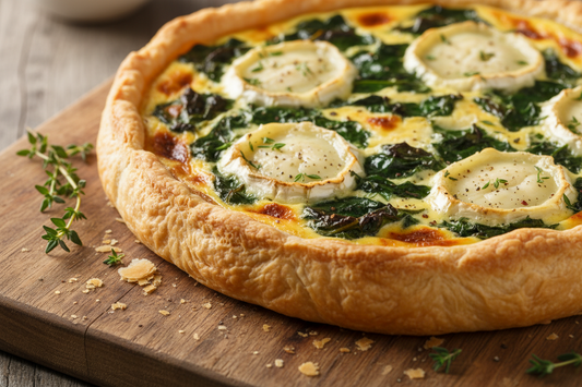 Tarte chèvre-épinards